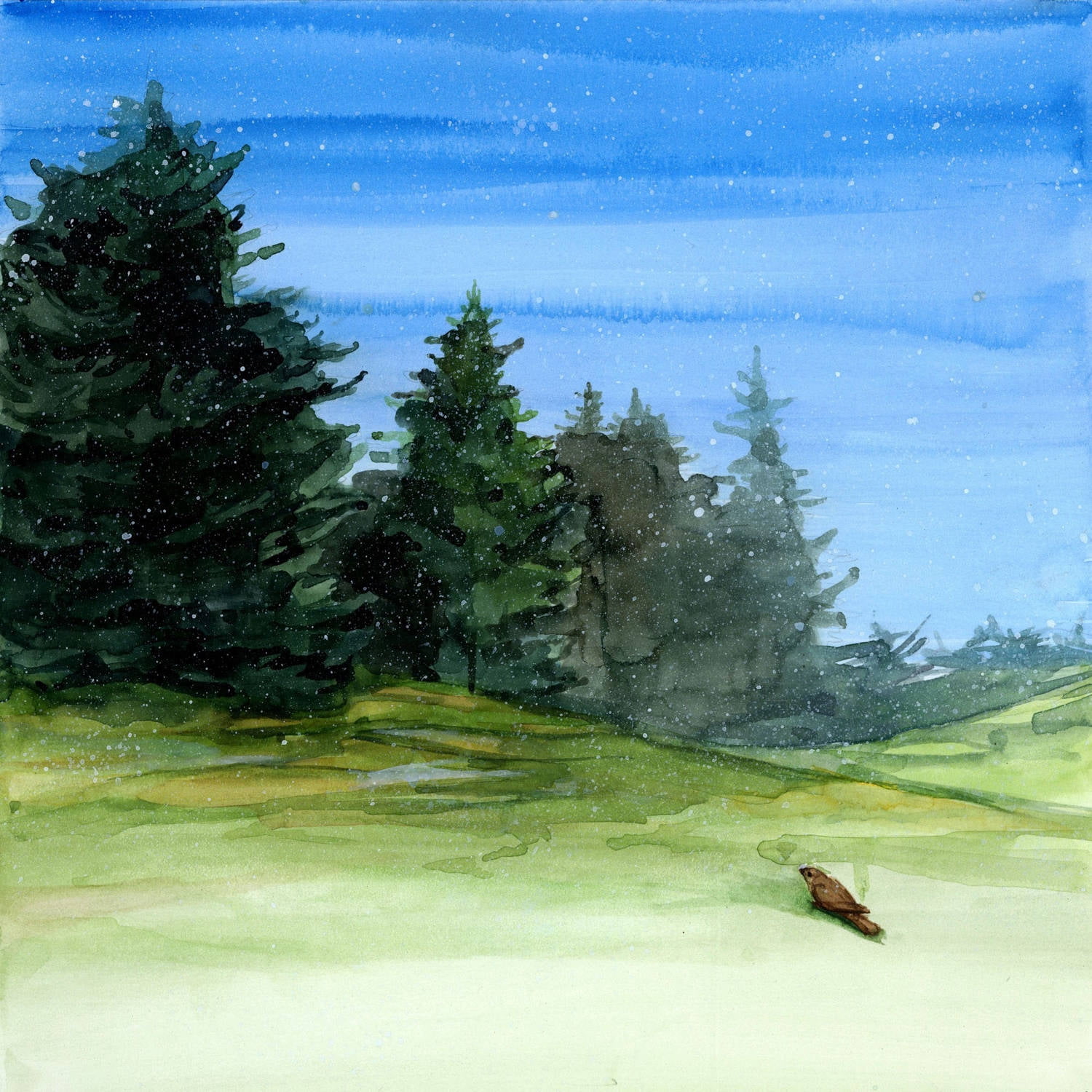 Marmont Hill - "Starry Sky" Painting Print on Wrapped Canvas
