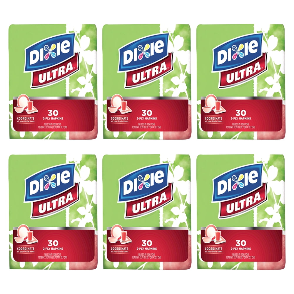 Dixie Ultra 2Ply Supersoft 6 Pack 30 per ct Total 180 Beautiful