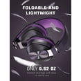 thumbnail image 6 of Kid Odyssey Wired Headphones with Microphone, Foldable On-Ear Headphones with 1.5M Tangle-Free Cord, Portable Lightweight Stereo Wired Headphones for Phone/Tablet/Pad/Laptop/Computer, Black and Purple, 6 of 7