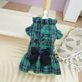 thumbnail image 4 of Adorable Pet Clothes for Cats & Small Dogs - Charming Spring & Autumn Wear Plaid Traction Skirt, 4 of 7