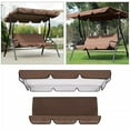 thumbnail image 6 of Garden Swing Canopy Seats Replacement Set 3 Seats Covers + Swing Canopy Cover Green 195X125X15Cm Smile Home, 6 of 8