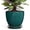 Blackish Green, variant on Ordivic 6 inch Mint Green Ceramic Planter with Drainage & Saucer, Round Pot for Baby Tears & Ferns, Kitchen Windowsill Herb Garden Decor, Gift