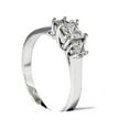 thumbnail image 2 of 1ct Three Stone Princess Cut Diamond Engagement Ring 14K White Gold, 2 of 2