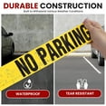 thumbnail image 5 of pyle 4 Pieces Safety Yellow No Parking Barricade Tape Set - 656 Foot Long Tape Roll Suitable for a Wide Range of Applications, Including Roadworks, Events, and Hazardous Areas, 5 of 7