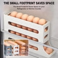 thumbnail image 2 of Egg Holder for Fridge, Space Saving Fridge Egg Organizer, 4 Layers Rolling Egg Dispenser Storage 30 Egg, Egg Dispenser for Refrigerator (Transparent), 2 of 5