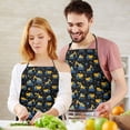 thumbnail image 5 of Cartoon Construction Vehicles Stars Apron-Garden Aprons for Women with Pockets-Cotton Linen Waterproof Kitchen Cooking Gardening Aprons Adjustable for Kitchen,Cooking,BBQ and Salon 33x27 Inch, 5 of 7