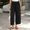 Black women wide leg pants with pockets a1, variant on Cagogo Women's Wide Leg Drawstring Loose Pants with Pockets Casual Palazzo Lounge Trousers Travel Vacation Beach Wear Soft Relaxed Fit, Black L