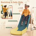 thumbnail image 3 of Huracan Kids Swing-N-Slide with Bus Play Structure, Freestanding Bus Toy with Slide&Swing for Toddlers, Bus Slide Set with Basketball Hoop, 3 of 9