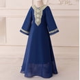 thumbnail image 5 of RUTAYY Children Girls Dress Long Sleeve V-Neck Party Gown Celebration Evening Attire Comfortable Breathable Fashion Vacation Dresses, 5 of 9