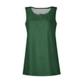 thumbnail image 4 of Topvent Women Summer Sleeveless Casual Solid Color O-Neck T-Shirt Tops Blouse, 4 of 5