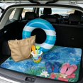thumbnail image 2 of Qpednta Hawaiian Turtle Trunk Liner 29"x39" All Weather Cargo Mat for SUV, Non-Slip Durable Rear Trunk Protector Easy To Clean Guards Trunk Against Spills & Wear Universal Fit for Vehicles, 2 of 7