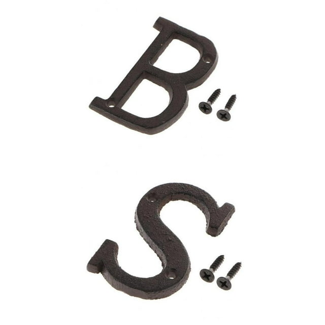 2x decoración de puerta del hogar de casa al aire libre letras dirección letras montadas en pared jardín licenciatura Zulema Etiqueta de la letra de la placa de la puerta