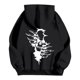 thumbnail image 1 of MHFRRA Sudaderas con Capucha para Hombre para Actividades Al Aire Libre Sudaderas Cómodas con Estampado Gráfico, Ideales para Uso Informal En Verano y Otoño Negro, 1 of 2