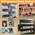 thumbnail image 2 of Mimifly Floating Shelves 1.6 x 15 9-Tier Clear Acrylic Floating Shelves 9 Count, 2 of 6