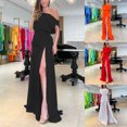 thumbnail image 1 of Gspmoly Robes pour Femmes, Mode d'Été pour Femmes Robe de Vacances à Encolure Unique Fendue Robe de Mariage pour Femmes jusqu'à 65 % de Réduction, 1 of 6