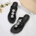 thumbnail image 5 of jiaxiM Flip Flops for Women Platform Thong Sandals Quick Dry Summer Slippers Non- Woven Sole Orthofeet Shoes for Women Summer Beach Vacation Travel Casual Daily Slides, 5 of 7