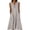 #0422-Beige, variant on Women's Maxi Dresses V Neck Sleeveless Dresses Casual Daily Style Lightweight Breathable Striped Print Button Front With Pockets Dresses Gift