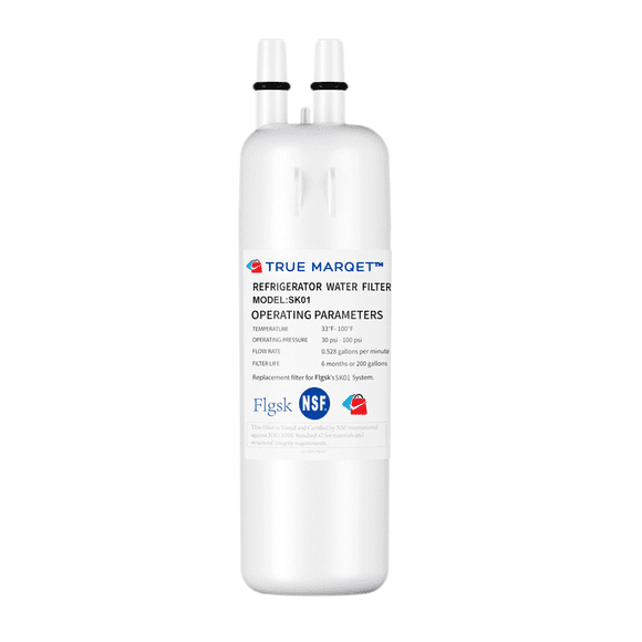 Flgsk SK01 Filtre à Eau de Réfrigérateur, Compatible avec Whirlpool, KitchenAid, Kenmore