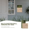 thumbnail image 3 of TEHAUX 1Pc Green Wooden Wall Key Locker Multi-Purpose Storage Box for Home and Restaurant, 3 of 6