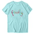 thumbnail image 2 of Blouse à Manches Courtes Imprimée Mode pour Femmes T-Shirt Col Rond Drôle, 2 of 3