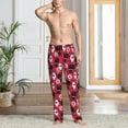 thumbnail image 2 of Logiee Cute Dog Print Pajama Pants for Men,Men’s Pajama Bottoms,Mens PJ Pants with Pockets & Button Fly-Small, 2 of 6