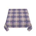 thumbnail image 5 of Wukai Heart Check Plaid Waterproof Tablecloth for Kitchen Dining, Fits Square Tables for 2-4 Seats -60"x60", 5 of 7