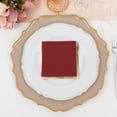 thumbnail image 6 of Balsa Circle 50 Burgundy Disposable 2 Ply Soft Dinner Cocktail Paper Napkins Gold Foil Edge Party Events Tableware Decorations, 6 of 8