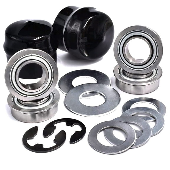 HD Switch 532124959 532009040 9040H 9040-H 491334MA 91334 Front Wheel Bushing to Bearing Conversion Hardware Kit fits Husqvarna Poulan Jonsered Weed Eater Roper Noma Craftsman AYP Tractor Lawn Mower