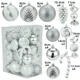 thumbnail image 3 of 25/36 piezas de 8 cm de adornos de bolas de Navidad de forma especial, decoración de fiesta de árbol de Navidad de plata azul, nuevas esferas navideñas colgantes, 3 of 5