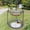 Gray, variant on Double hanging bird feeder with Hole, Platform Flat Bird Seed Tray for Outdoors, Cardinal, Blue Jay, Crow, Birdfeeders Outside Hanging, Wild Small Large Bowl Feeders, Bath Bowl for Garden