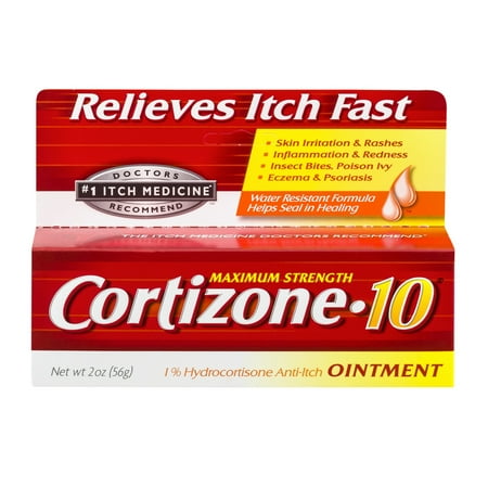 Cortizone 10 Maximum Strength 1% Hydrocortisone Anti-Itch Ointment, 2oz