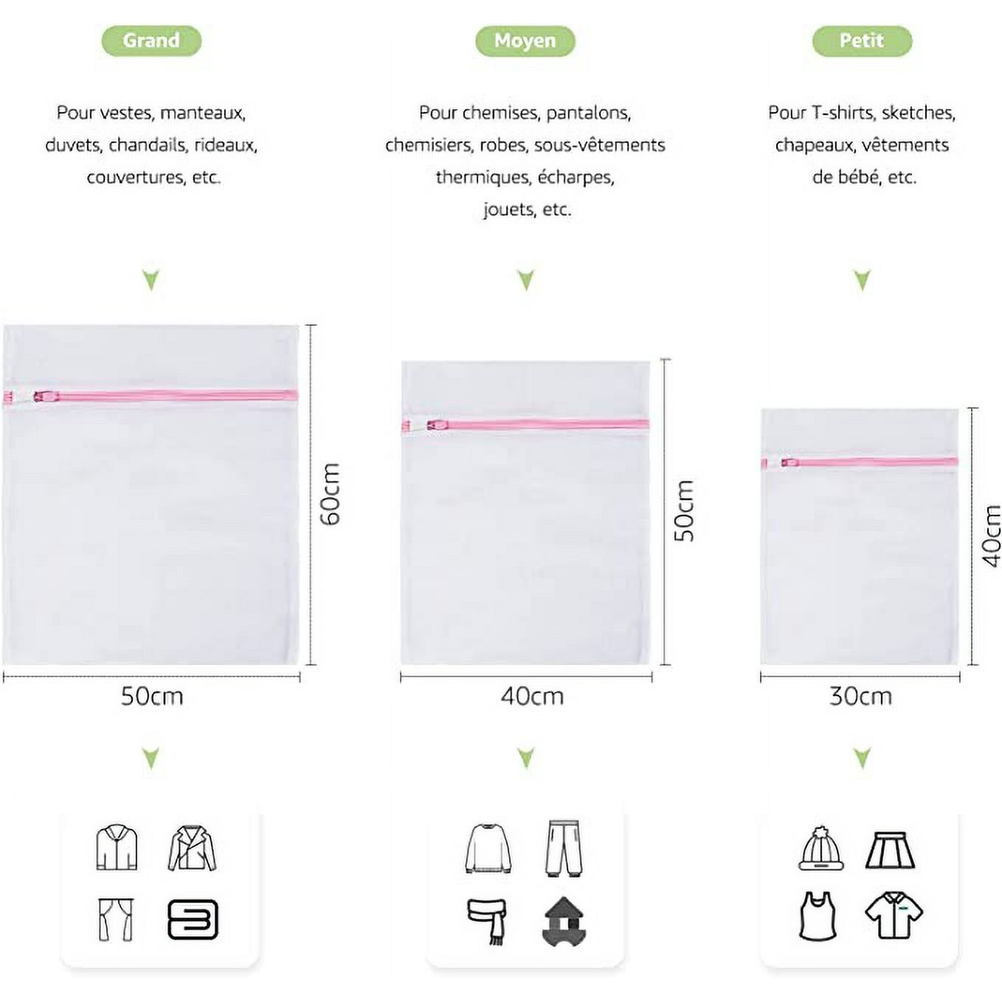 BoxLegend Filet Linge Machine à Laver Lot De 5, Filet à Linge, Sacs à