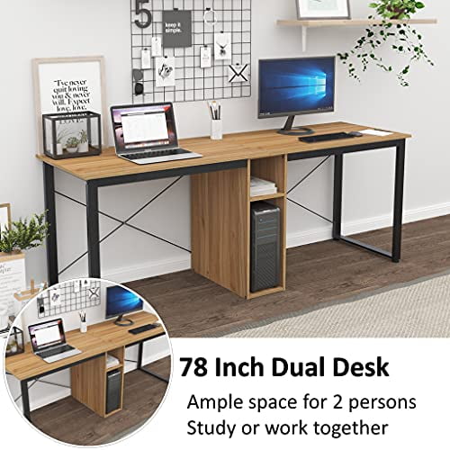Soges 2 Person Desk 78 Inch Large Dual, Soges 2 Person Home Office Desk