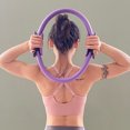 thumbnail image 2 of Yoga Pilates Ring Magic Wrap Adelgazamiento Entrenamiento de fuerza Heavy Duty PP + NBR Material Yoga Circle, 1pc-púrpura JAMW Sencillez, 2 of 5