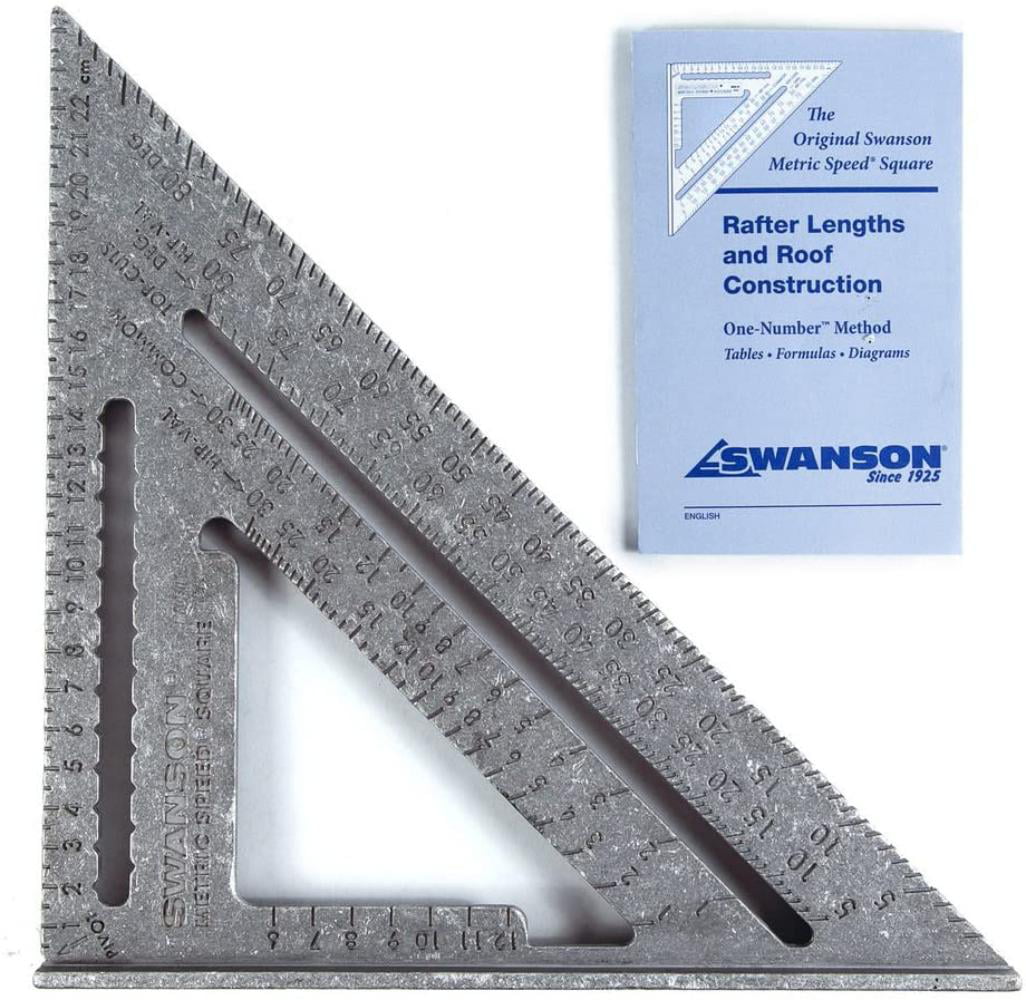 Swanson NA202 Metric Speed Square Layout Tool Aluminum 