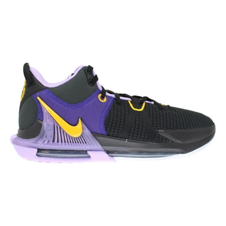 Nike LeBron Witness 7 DM1123-002 Men's Black/Purple/Gold Basketball Shoes LEX268 (11.5)