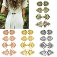 thumbnail image 5 of 4 Pieces Vintage Sweater Clips Cardigan Clip Shawl Clips Retro Cloak Sweater Clips Antique Swirl Collar Clip Clasps, 5 of 8