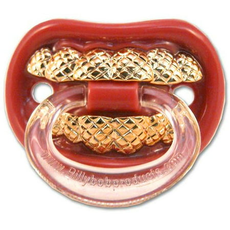 Pacifier with Gold Teeth