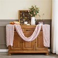 thumbnail image 5 of CHUNTIAN Set of 10 Table Runner Gauze Crepe Cheese Cloth Wedding Table Decoration Party Farmhouse Tabledecor House Warming Christmas, 5 of 6
