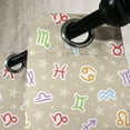 thumbnail image 4 of Ambesonne Astrology Grommet Curtain, Colorful Doodle Signs, 50" x 63", Tan Multicolor, 4 of 6