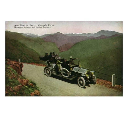 Colorado, Denver Mountain Parks Highway View between Golden and Idaho Springs Print Wall Art By Lantern