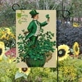 thumbnail image 2 of GZHJMY Cooper Girl Vintage St. Patrick's Day Greeting Card Garden Flag Yard Banner Polyester for Home Flower Pot Outdoor Decor 28X40 Inch Yard Flags, 2 of 2