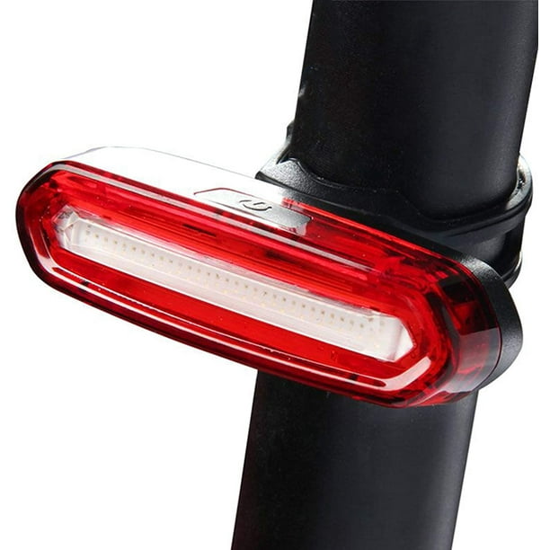 Luz trasera recargable por USB, luz trasera para bicicleta superbrillante e impermeable, luz de advertencia de seguridad, lámpara trasera LED para montaña