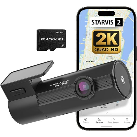 BlackVue Elite 8-1CH Dash Cam – 2K QHD Front Camera with STARVIS 2 Sensor, HDR, Smart Parking Mode, Power Saving, Event Detection, GPS, G-Sensor, USB-C Installation