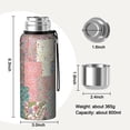 thumbnail image 7 of 20 Oz Pioneer Flower Coffee Tumbler Double Wall Insulated Stainless Steel Water Bottle | Metal Reusable Thermoses Flask with Cup Cap | Leak & Sweat Proof with Anti-Dust Lid, 7 of 7