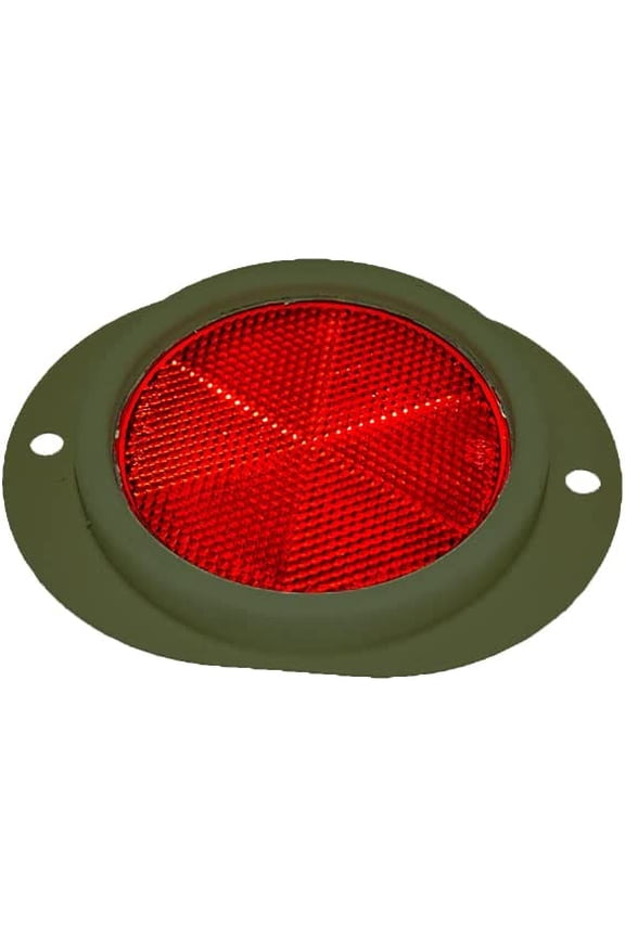 Military Vehicle Reflector - single - Green/ Red