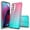Pink/Teal, variant on Moto G Stylus 2022 4G Case, Rosebono Hybrid Glitter Sparkle Transparent Colorful Gradient Skin Cover Case For Moto G Stylus 2022 4G (Pink/Teal)