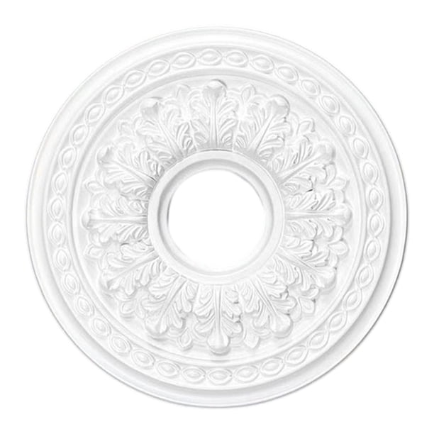 Rosetón de techo de PU elegante, versátil y duradero (para iluminación) - decorativo Diámetro 30 cm
