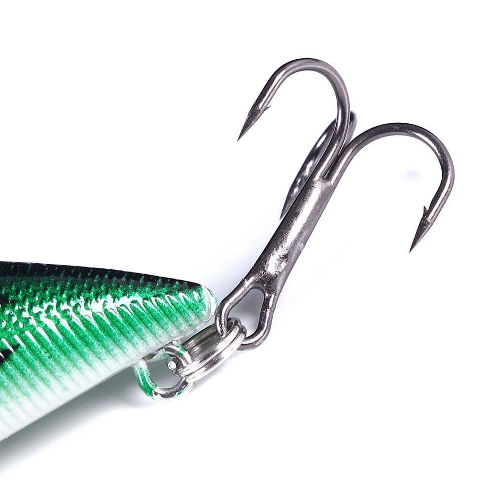 HENGJIA 10 Pack Lipless Crankbaits for Bass Fishing Lures, Sinking Deep Diving Crank Bait, Large VIB Hard Baits Fishing Jigs for Freshwater and Saltwater Bass, Trout, Perch, Walleye
