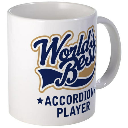 CafePress - Worlds Best Accordion Player Mug - Unique Coffee Mug, Coffee Cup (Best Triangle Player In The World)